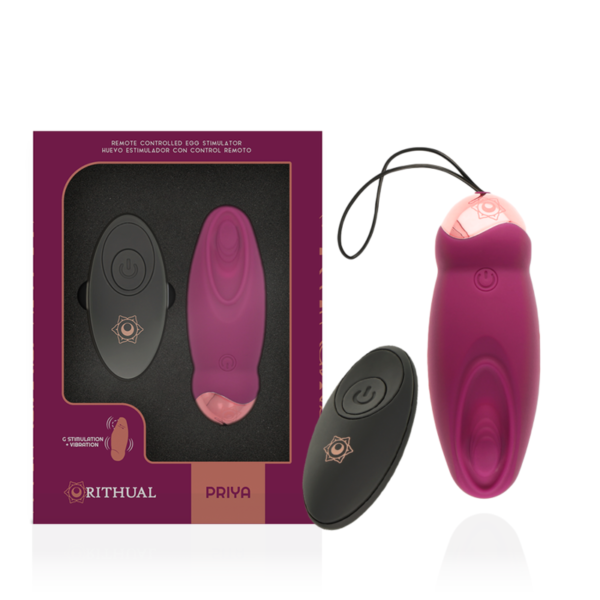 Mercadox RITHUAL-  PRIYA OVO CONTROLE REMOTO G-SPOT + VIBRAÇÃO
