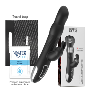 BRILLY GLAM MOEBIUS RABBIT VIBRATOR  ROTATOR COMPATIBLE CON WATCHME WIRELESS TECHNOLOGY