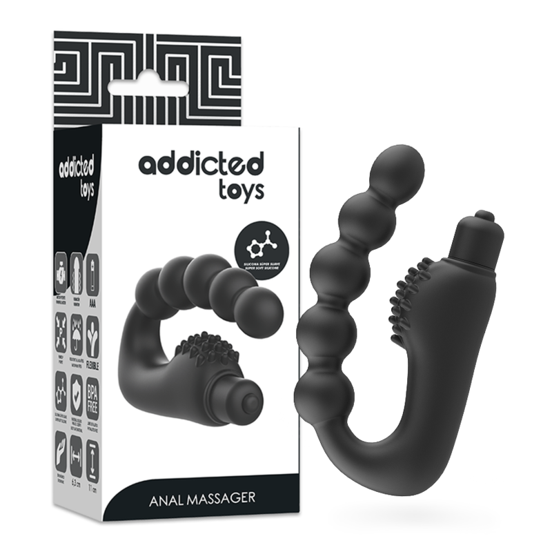 Mercadox ADDICTED TOYS ANAL MASSAGER PROSTÁTICO COM VIBRAÇÃO