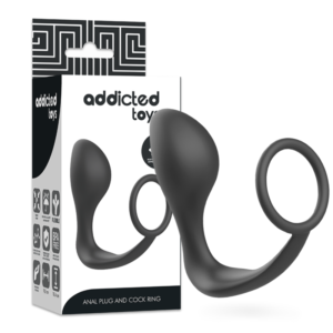 TOYS TOYS TOYS ANAL PLUG E COCK RING BLACK