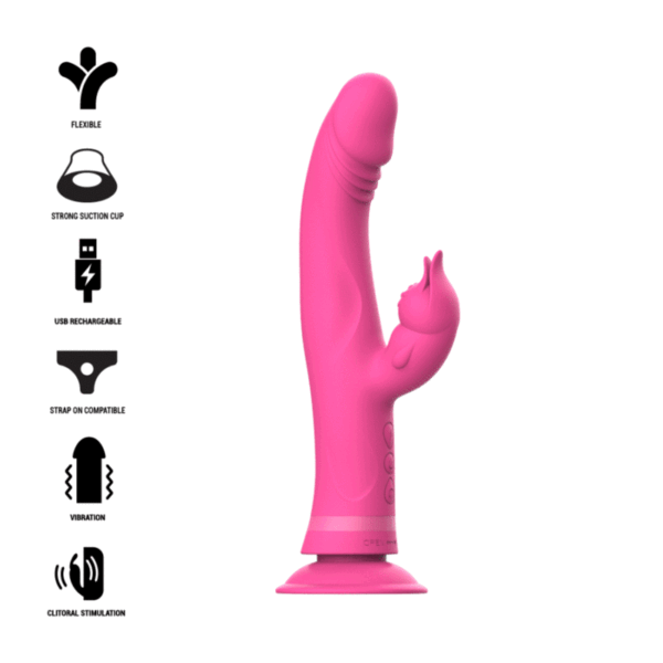 Mercadox INTENSE - JULIO VIBRADOR COELHO SILICONE ROSA