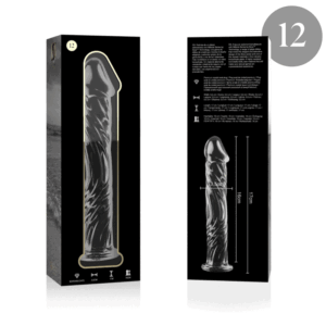 NEBULA SERIES BY IBIZA – MODELO 12 DILDO VIDRO BOROSILICADO 17 X 3,5 CM TRANSPARENTE