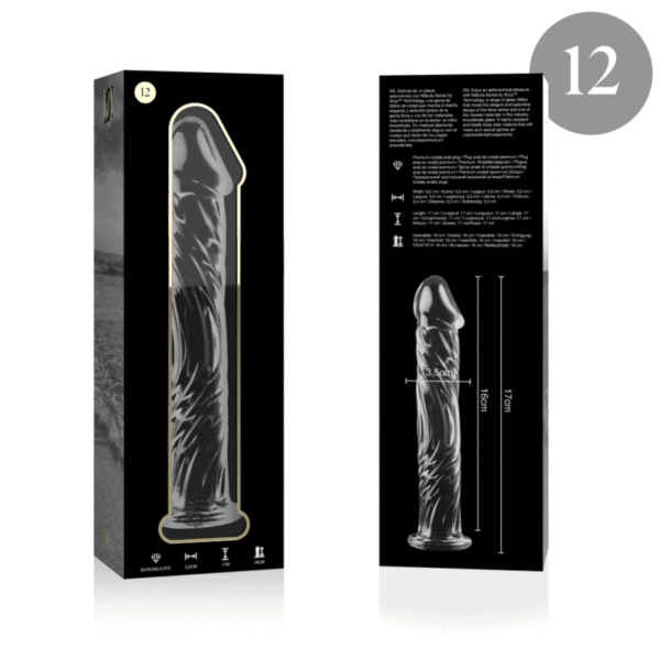 Mercadox NEBULA SERIES BY IBIZA - MODELO 12 DILDO VIDRO BOROSILICADO 17 X 3