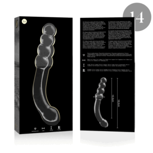 NEBULA SERIES BY IBIZA – MODELO 14 DILDO VIDRO BOROSILICADO 18,5 X 3 CM TRANSPARENTE