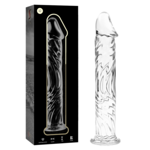 NEBULA SERIES BY IBIZA – MODELO 12 DILDO VIDRO BOROSILICADO 17 X 3,5 CM TRANSPARENTE