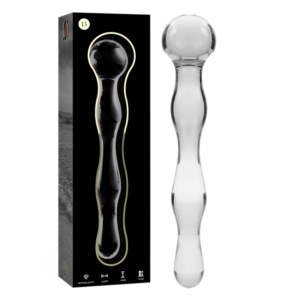 NEBULA SERIES BY IBIZA – MODELO 13 DILDO VIDRO BOROSILICADO 18 X 3,5 CM TRANSPARENTE