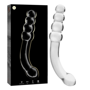 NEBULA SERIES BY IBIZA – MODELO 14 DILDO VIDRO BOROSILICADO 18,5 X 3 CM TRANSPARENTE