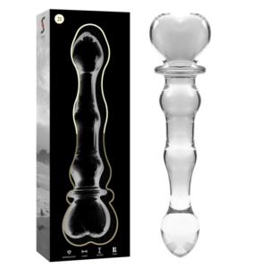 NEBULA SERIES BY IBIZA – MODELO 21 DILDO VIDRO BOROSILICADO 20,5 X 3,5 CM TRANSPARENTE