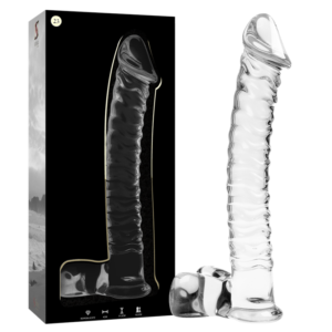 NEBULA SERIES BY IBIZA – MODELO 23 DILDO VIDRO BOROSILICADO 21,5 X 4 CM TRANSPARENTE