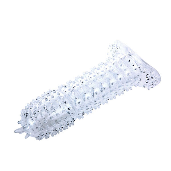 FUNDA ROSA SILICONA CON PUNTOS ESTIMULANTES 14.2 CM - Image 2