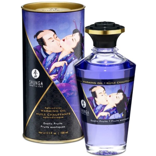 Mercadox SHUNGA - ÓLEO DE MASSAGEM EFEITO CALOR SABOR DE FRUTAS EXÓTICAS 100 ML