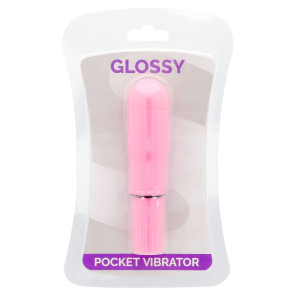 GLOSSY POCKET VIBRADOR ROSA INTENSO - Image 3