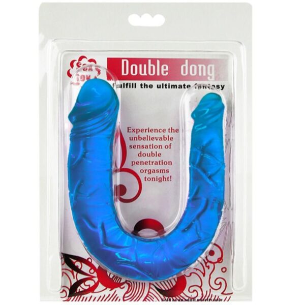 BAILE DOUBLE DONG DILDO DOBLE AZUL - Image 2