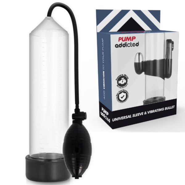 Mercadox PUMP ADDICTED - VIBRADOR TRANSPARENTE RX3