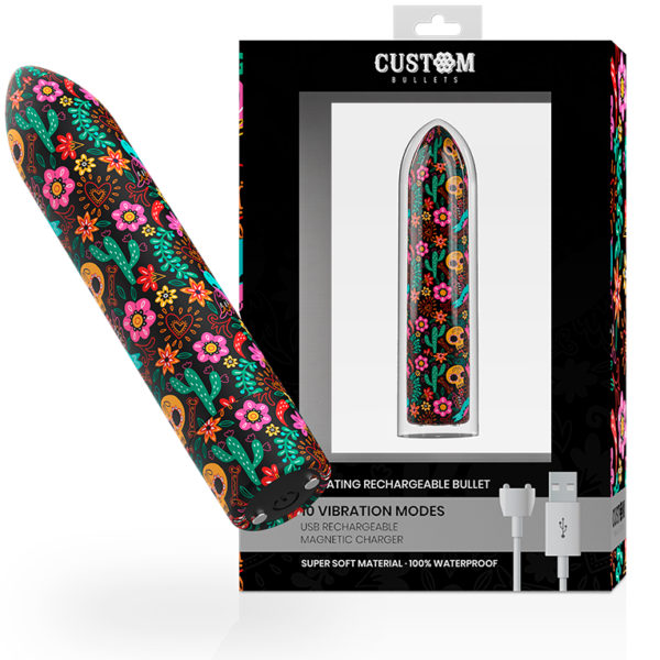 BALAS PERSONALIZADAS FLORAIS RECARREGÁVEIS BALAS 10 INTENSIDADES - Image 2