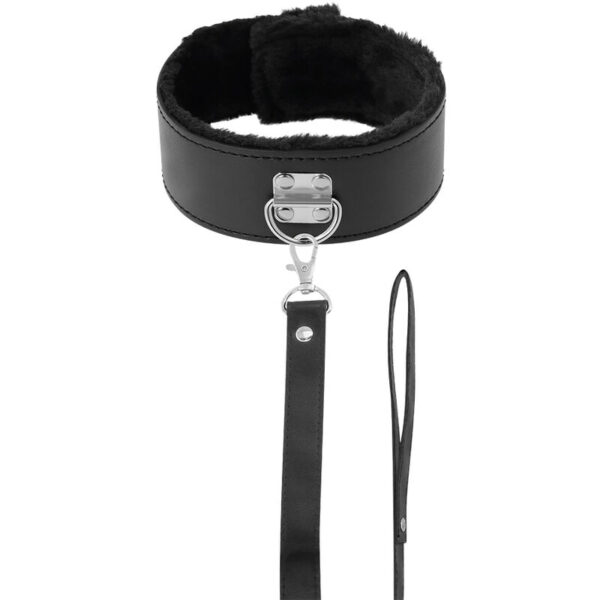 DARKNESS COLLAR WITH LEASH TITANIUM - Image 2