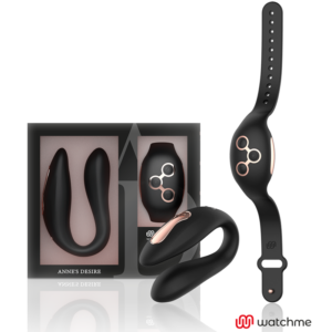 RELÓGIO ANNE S DESIRE DUAL PLEASURE TECNOLOGIA SEM FIO PRETO/DOURADO