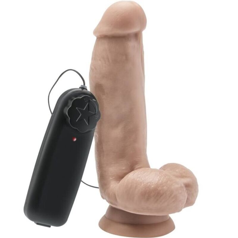 Mercadox GET REAL - DILDO 12 CM COM BOLAS VIBRADOR PELE