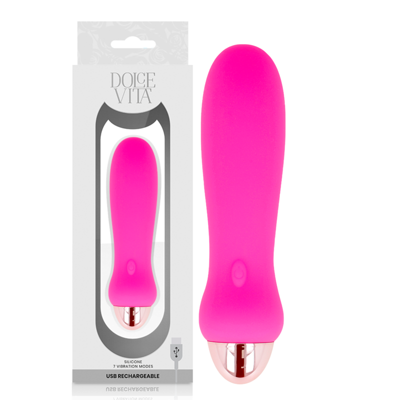 Mercadox DOLCE VITA - VIBRADOR RECARREGÁVEL CINCO PINK 7 VELOCIDADES