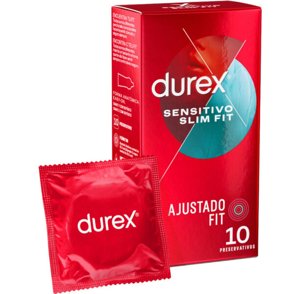 Mercadox DUREX - SENSITIVO SLIM FIT 10 UNIDADES
