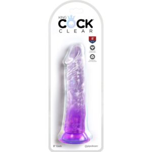 KING COCK CLEAR – PÊNIS REALISTA 19,7 CM ROXO