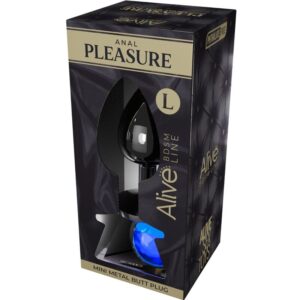 ALIVE – MINI PLUG PRAZER ANAL METAL AZUL TAMANHO L