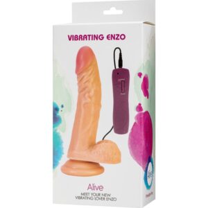 ALIVE – VIBRADOR DE PÊNIS ENZO REALÍSTICO 21 CM