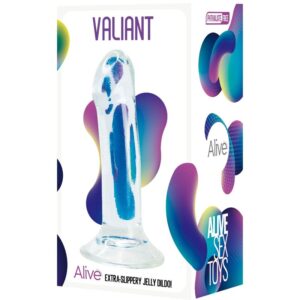 ALIVE – PÊNIS REALÍSTICO VALIANT TRANSPARENTE 16 CM