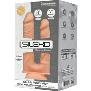 SILEXD – MODELO 1 PÊNIS REALISTA DUPLA PENETRACION PREMIUM SILEXPAN SILICONE 17,5 / 19,5 CM