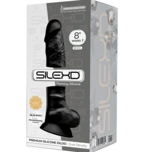 SILEXD – MODELO 1 PÊNIS REALÍSTICO PREMIUM SILEXPAN SILICONE PRETO 20 CM