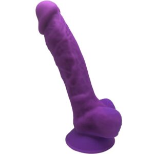 SILEXD – MODELO 1 PÊNIS REALÍSTICO PREMIUM SILEXPAN SILICONE VIOLETA 17,5 CM