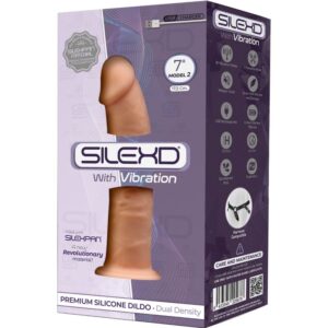 SILEXD – MODELO 1 VIBRADOR DE PÊNIS REALÍSTICO SILICONE PREMIUM SILEXPAN 17,5 CM