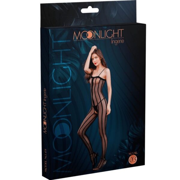 Mercadox MOONLIGHT - MODELO 3 BODYSTOCK PRETO TAMANHO ÚNICO