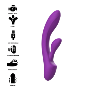 INTENSE – VIBRADOR LUIGI COELHO SILICONE LÍQUIDO ROXO