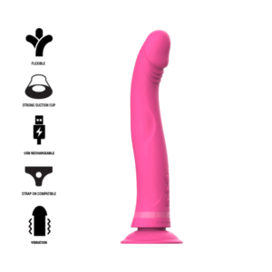 INTENSE – MICHELANGELO ROSA VIBRADOR DE SILICONE DILDO