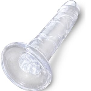 KING COCK – CLEAR PÊNIS REALÍSTICO 15.5 CM TRANSPARENTE