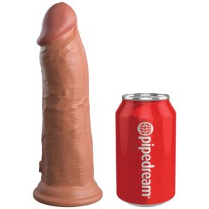 KING COCK – ELITE DILDO DE SILICONE REALISTA 20.3 CM CARAMELO