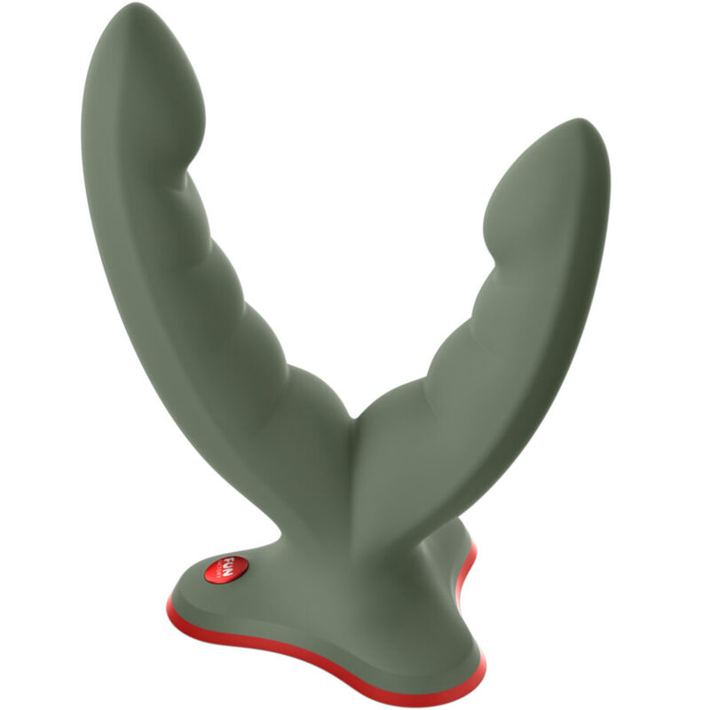 Mercadox FUN FACTORY - RYDE DILDO DUPLO E MASSAGER VERDE