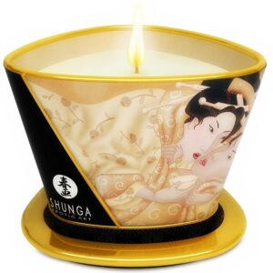 SHUNGA – MINI CARESS BY CANDELIGHT VANILLA MASSAGE VELA 170 ML