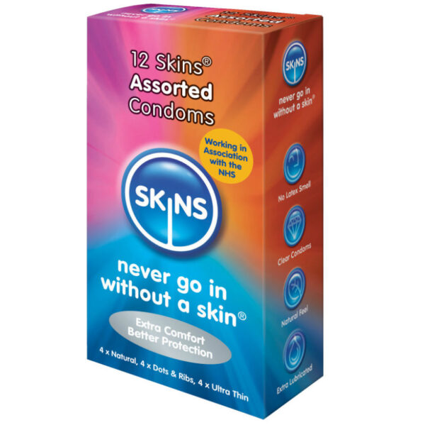 Mercadox SKINS - CONDOMES DE PELE ASSORTED 12 PACK