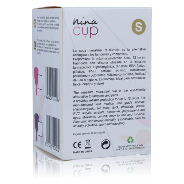 NINA CUP MENSTRUAL CUP TAMANHO ROSA - Image 3