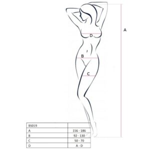 PASSION – WOMAN BS019 BODYSTOCKING PRETO TAMANHO ÚNICO