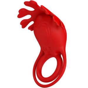 PRETTY LOVE – ANEL VIBRADOR RUBEN 7 VIBRAÕES SILICONE VERMELHO