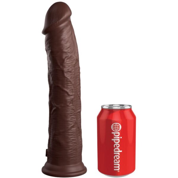 Mercadox KING COCK - ELITE DILDO DE SILICONE REALISTA 28 CM MARROM