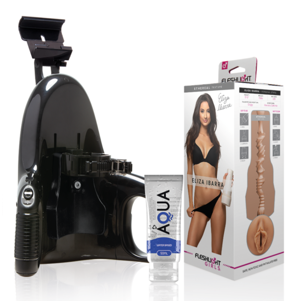 Mercadox FLESHLIGHT - ELIZA IBARRA VAGINA + LANÇAMENTO UNIVERSAL + LUBRIFICANTE AQUA QUALITY 50 ML