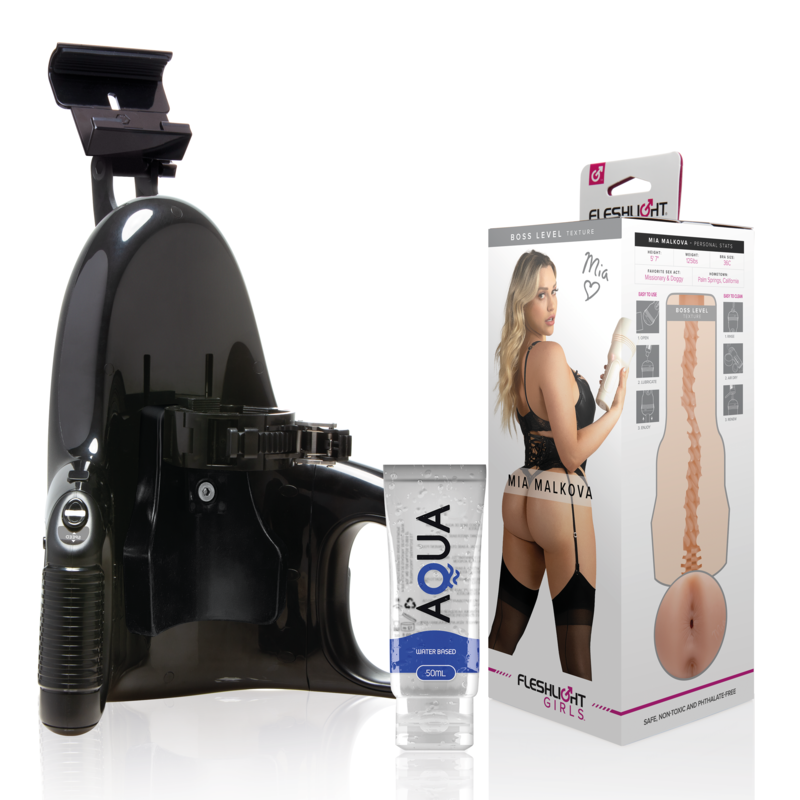 Mercadox FLESHLIGHT - MIA MALKOVA BOSS LEVEL + LANÇAMENTO UNIVERSAL + LUBRIFICANTE AQUA QUALITY 50 ML