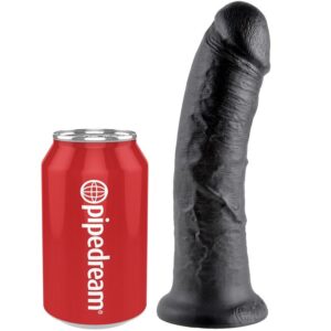 KING COCK – 8 DILDO PRETO 20.3 CM