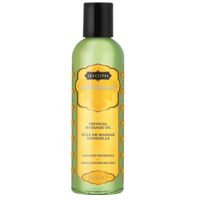 Mercadox KAMASUTRA - ÓLEO DE MASSAGEM NATURAL DE COCO E ABACAXI 59 ML