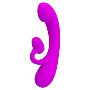 PRETTY LOVE – VIBRADOR SINCERO E OTADOR DE CLITÓRIS SILICONE ROXO