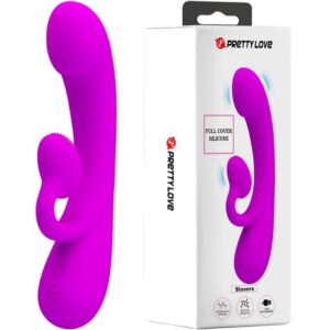 PRETTY LOVE – VIBRADOR SINCERO E OTADOR DE CLITÓRIS SILICONE ROXO